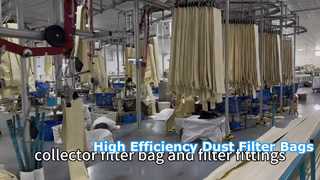 Túi lọc polyester công nghiệp để thu gom bụi hiệu quả