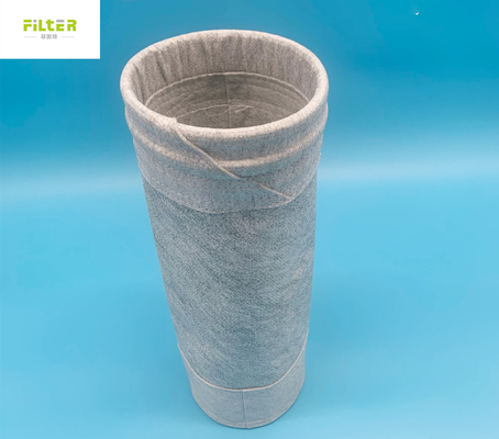 Túi lọc Polyester chống tĩnh điện dạng đĩa tròn 550gsm cho nhà máy xi măng
