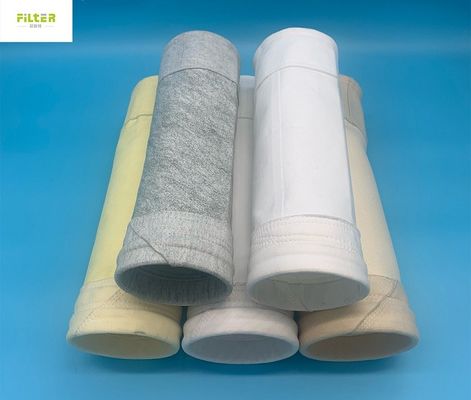 Túi lọc Polyester chống tĩnh điện dạng đĩa tròn 550gsm cho nhà máy xi măng