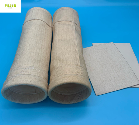 Tròn Dis Aramid Sợi kim loại Túi lọc Nomex 450gsm - 550gsm