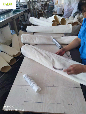 Vớ lọc màng 500GSM Nomex PTFE với vòng SS