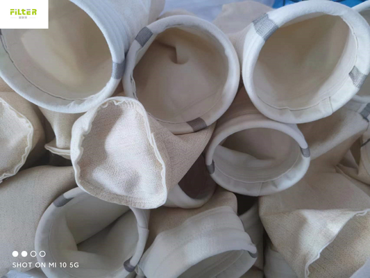 Túi lọc bộ lọc bụi Nomex Aramid Polyester PPS P84 PTFE Sợi thủy tinh