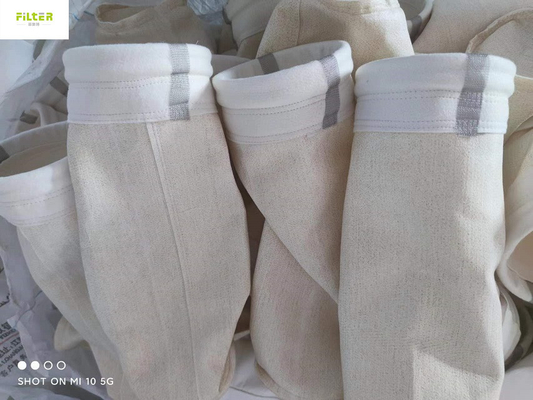 Dây thép không gỉ Nomex Aramid Bộ lọc bụi tay áo Nhiệt độ cao