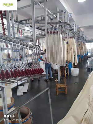 Dây thép không gỉ Nomex Aramid Bộ lọc bụi tay áo Nhiệt độ cao