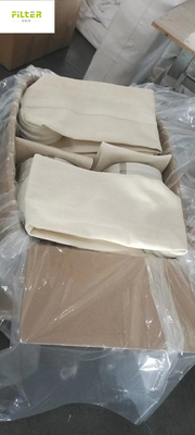 Đĩa tròn 550GSM Túi lọc Nomex với lưới thép không gỉ