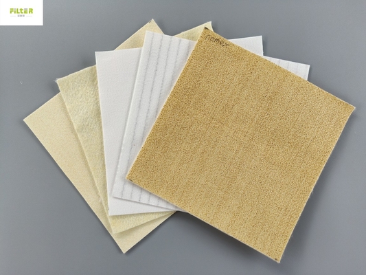 Nomex Aramid sợi thủy tinh PTFE Vớ lọc bụi 450GSM - 550GSM