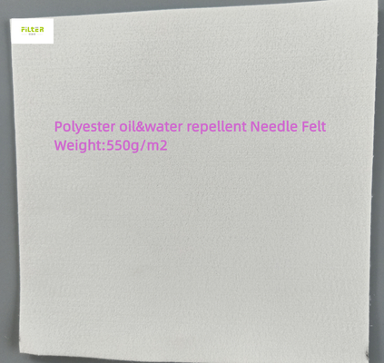 Vải lọc công nghiệp 350gsm - 550gsm Vải chống thấm dầu Polyester cho túi lọc