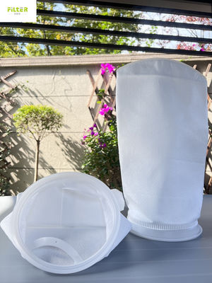 Túi lọc nước dạng lỏng Polyester 5u PP 7"X32" có vòng nhựa