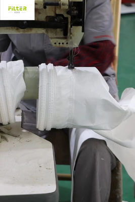 Túi lọc bụi Ptfe Polyester Pps Aramid P84 Pp ở nhiệt độ cao
