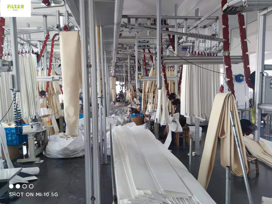 Vớ lọc Nomex Aramid công nghiệp với keo silicone nhiệt độ cao