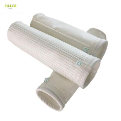 Đơn vị hóa kích thước 500gsm túi lọc polyester cho bộ sưu tập bụi xi măng