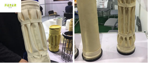 Bao bì lọc bụi công nghiệp pleated Nomex cho nhà máy xi măng