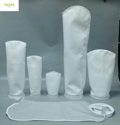 Sợi may hoặc nóng chảy polyester nylon PP túi lọc chất lỏng 200 micron
