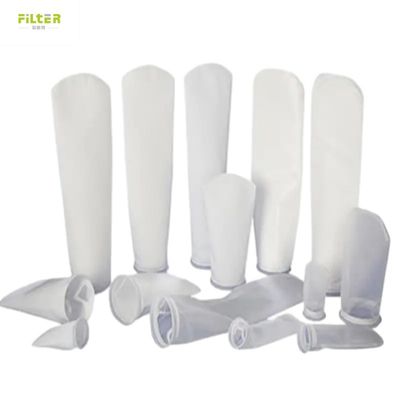 Thẻ thực phẩm 500 Micron Nylon Mesh Liquid Filter Bag Với Nhẫn Nhựa