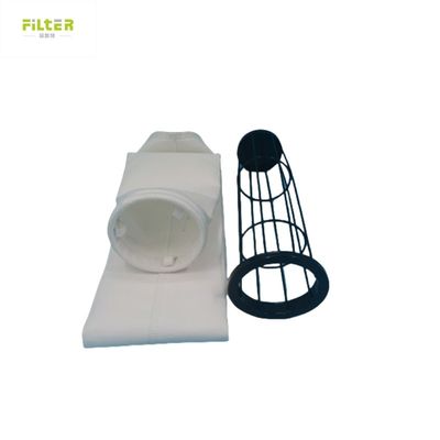 Bộ lọc không khí 550GSM Polyester với túi lọc màng PTFE cho nhà máy thép