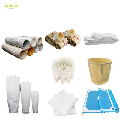 túi lọc công nghiệp thu bụi polyester PPS PTFE P84 túi lọc bụi túi với bộ lọc