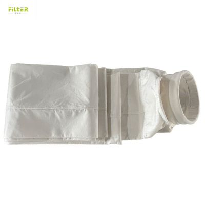 Xương kim Nomex PTFE Polyester Dust Filter Sleeve PPS Dust Collector Filter Bags Cho nhà máy bê tông nhựa 450-550GSM