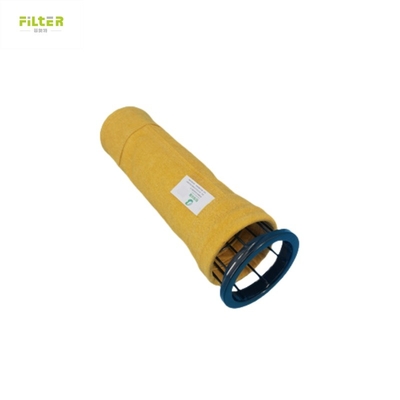 Tùy chỉnh P84 Pleated Dust Collecting Clamp Snap Band Made Polyester Nomex Thiết bị lọc túi lọc