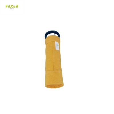 Tùy chỉnh P84 Pleated Dust Collecting Clamp Snap Band Made Polyester Nomex Thiết bị lọc túi lọc