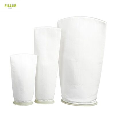 Túi lọc chất lỏng bền được chế tạo từ polyester nylon và polypropylene với sợi mịn và không có chất liệu rơi ra để lọc chất lỏng