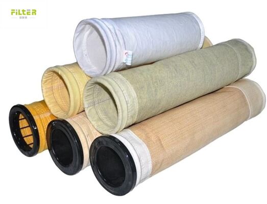 Túi lọc polyester có khả năng chống axit và chống kiềm để thu thập bụi trong nhà máy thép mỏ than xi măng