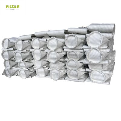 Các túi lọc thu bụi làm từ polyester Nomex PTFE PPS P84 Sợi thủy tinh để thu bụi trong mỏ than xi măng và nhà máy thép