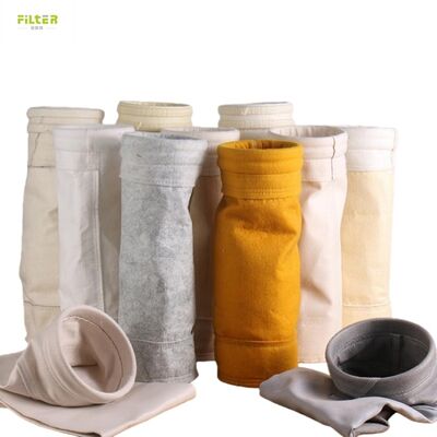 Túi lọc nỉ đục lỗ Nomex Polyester PPS P84 PTFE cho nồi hơi công nghiệp