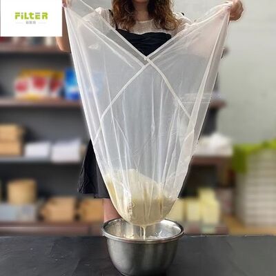 Túi lọc chất lỏng cấp thực phẩm với lưới nylon tái sử dụng và kích thước nhiều micron phù hợp để lọc nước ép sữa sữa đậu nành và các chất lỏng khác