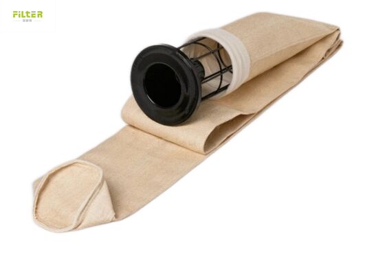 Túi lọc Aramid công nghiệp có lớp nỉ được đục lỗ bằng kim và đáy được gia cố để nâng cao hiệu quả thu gom bụi