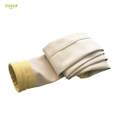Bộ sưu tập bụi bền túi lọc kim đâm polyester felt với đáy tăng cường cho các ứng dụng thu thập bụi công nghiệp