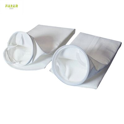 Bộ sưu tập bụi bền túi lọc kim đâm polyester felt với đáy tăng cường cho các ứng dụng thu thập bụi công nghiệp