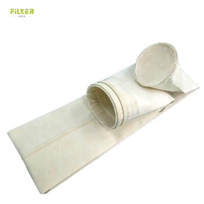 Bộ sưu tập bụi bền túi lọc kim đâm polyester felt với đáy tăng cường cho các ứng dụng thu thập bụi công nghiệp