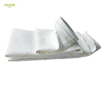 Túi lọc nỉ bền bỉ Vải nỉ polyester đục lỗ có đáy gia cố cho hệ thống lọc và thu gom bụi công nghiệp