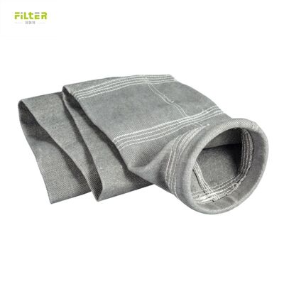 Túi lọc nỉ bền bỉ Vải nỉ polyester đục lỗ có đáy gia cố cho hệ thống lọc và thu gom bụi công nghiệp