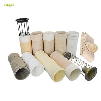 Các túi lọc P84 tùy chỉnh được sản xuất với vải lọc P84 GSM 550 cho các hệ thống thu thập bụi công nghiệp khác nhau