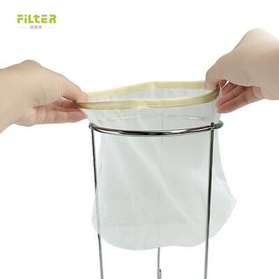 Thùng lọc chất lỏng Chất liệu chất lượng thực phẩm bền Nylon Mesh Thiết kế tái sử dụng Fine Mesh Straining Multiple Micron Options Drawstring Closure