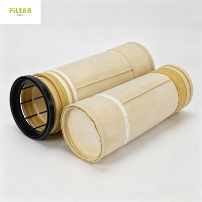 Túi lọc bụi chịu tải nặng cho hệ thống túi lọc bụi. PPS chống axit, Aramid chịu nhiệt & mài mòn cao, Sợi thủy tinh cho khí thải nhiệt độ cực cao.