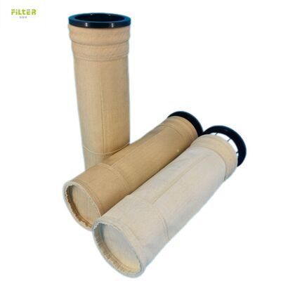 P84 PPS Polyester PTFE Sợi thủy tinh túi lọc nhiệt độ cao công nghiệp để loại bỏ bụi khí khói