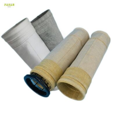 Aramid Nomex với túi lọc bụi nhiệt độ cao với màng PTFE cho lò đốt chất thải
