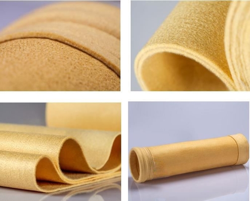 Túi lọc bụi thay thế cường độ cao P84 500 ~ 550 GSM Độ linh hoạt tối đa