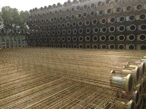 Carbon Steel Baghouse Lọc lồng Lồng cường độ cao Kích thước tùy chỉnh