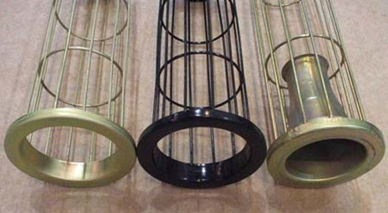 Bộ sưu tập bụi Bộ lọc Túi lồng Organo Silicone Thép không gỉ Mạ kẽm