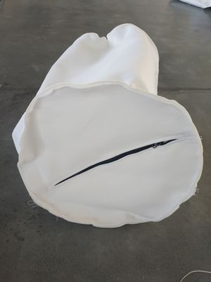 Túi lọc chất lỏng polyester trắng Zipper cho xử lý nước