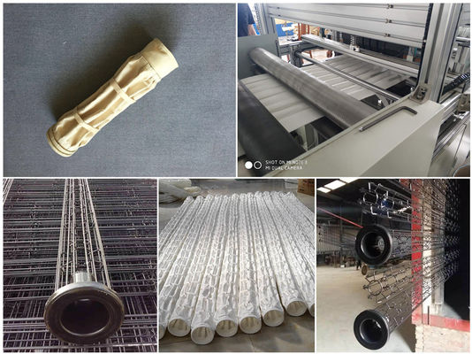 Túi lọc bụi Polyester / Aramid / PPS / PTFE